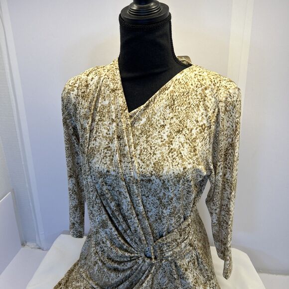 Tommy Bahama Clara Playa Python Short Wrap Dress Deep V Neck SZ S New w Tags - Picture 2 of 9